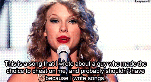 Taylor Swift on Cheating
